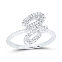 Diamond Fashion Initial Ring 1/5 to 5/8 Cttw