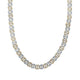 10K Two-Tone Gold Diamond 10.5mm Link Chain 22-inch 13-7/8 Cttw
