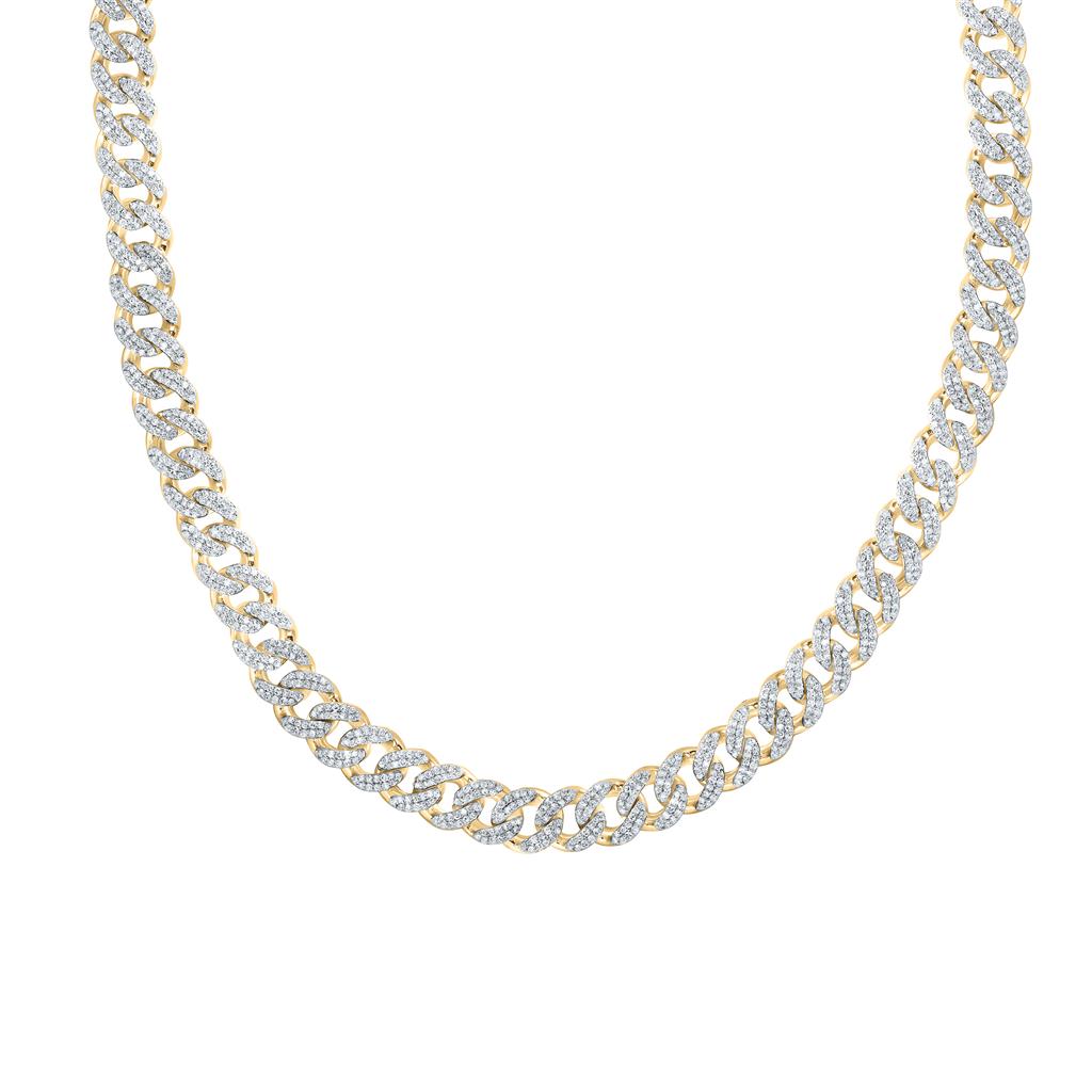 Diamond 8mm Cuban Link Chain 22-inch 7 Cttw