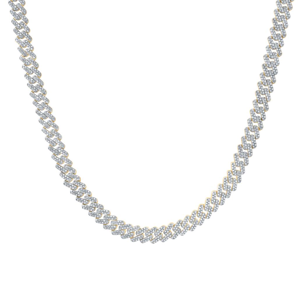 Diamond 9mm Cuban Link Chain 22-inch 6 Cttw