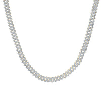 Diamond 9mm Cuban Link Chain 22-inch 6 Cttw