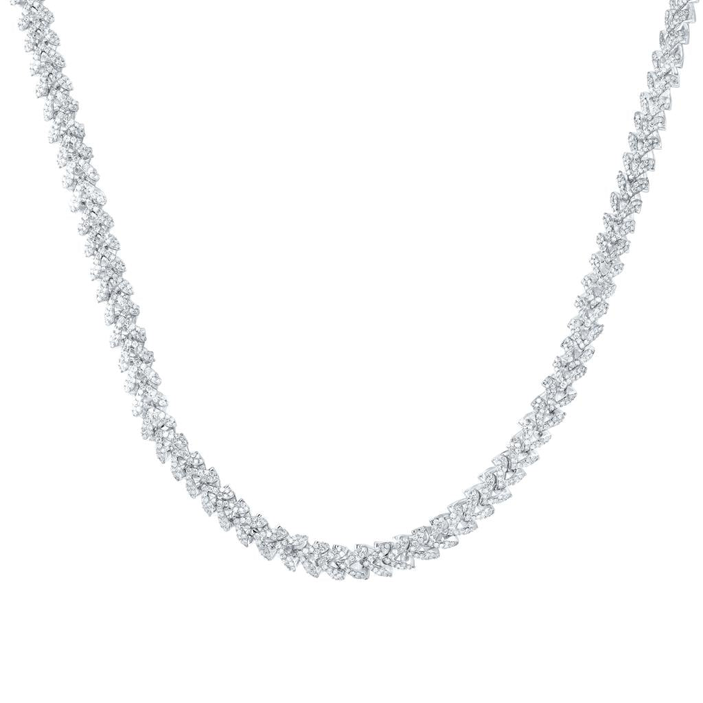 Sterling Silver Diamond 6mm Franco Chain 20-inch 6-5/8 Cttw