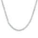 Sterling Silver Diamond 6mm Franco Chain 20-inch 6-5/8 Cttw