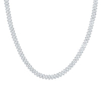 Sterling Silver Diamond 6mm Cuban Link Chain 22-inch 6 Cttw