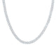 Sterling Silver Diamond 6mm Cuban Link Chain 22-inch 6 Cttw