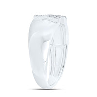 10K White Gold Diamond Gift Initial Ladies Ring