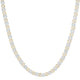 10K Two-Tone Gold Diamond 8mm Cuban Link Chain 22-inch 10 Cttw