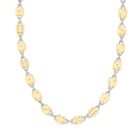 10K Yellow Gold Diamond Dice Chain Necklace 22-inch 5 Cttw