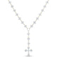 10K Yellow Gold Diamond Cross Chain Necklace 20-inch 5 Cttw