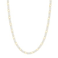 10K Yellow Gold Diamond Cuban Link Chain 22-inch 2-1/2 Cttw