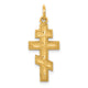 14k Eastern Orthodox Cross Charm