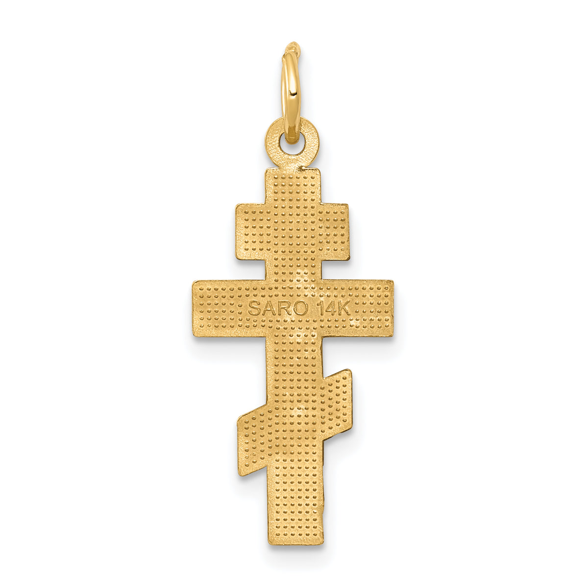 14k Eastern Orthodox Cross Charm