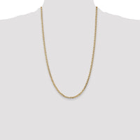 14k 3mm Concave Anchor Chain