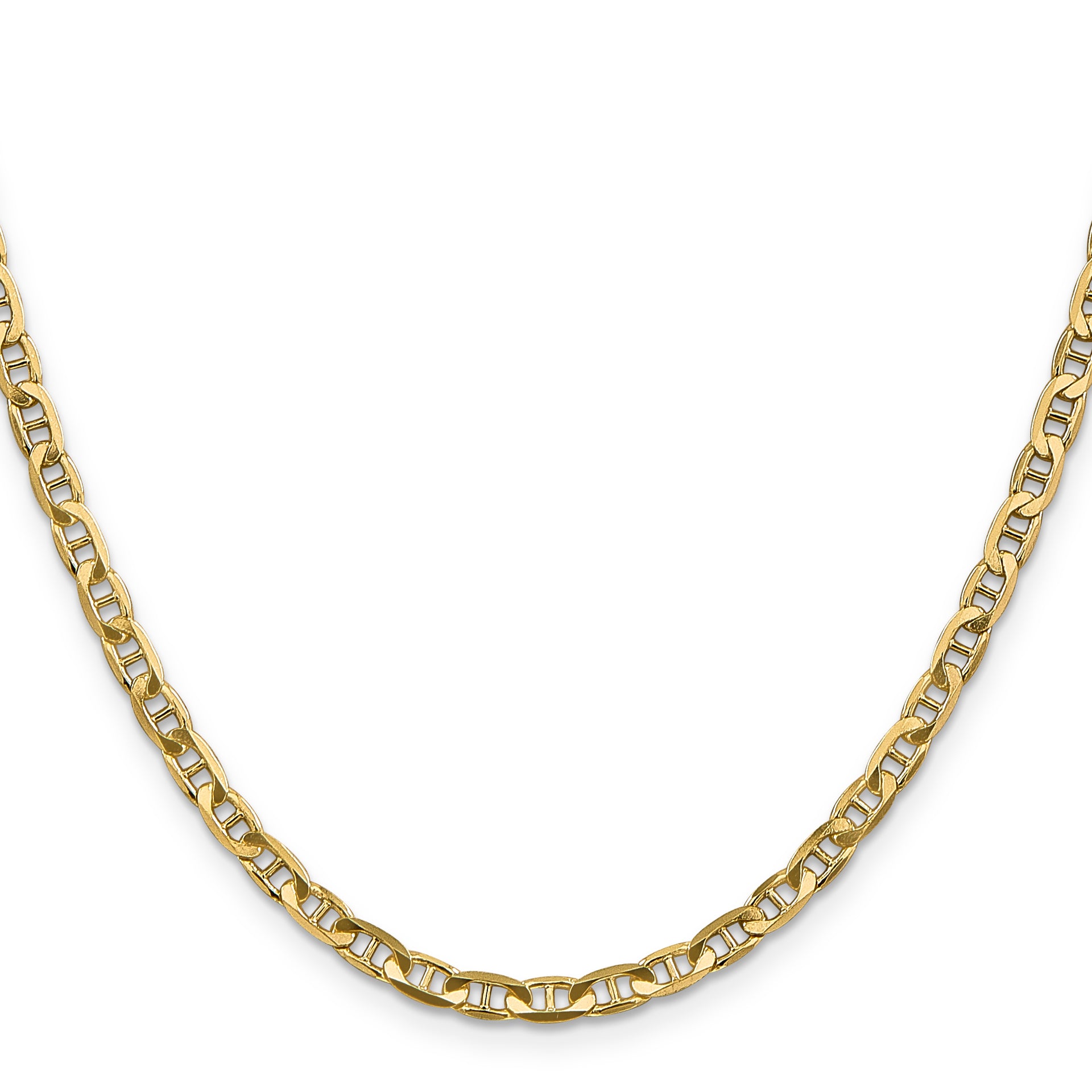 14k 3.75mm Concave Anchor Chain