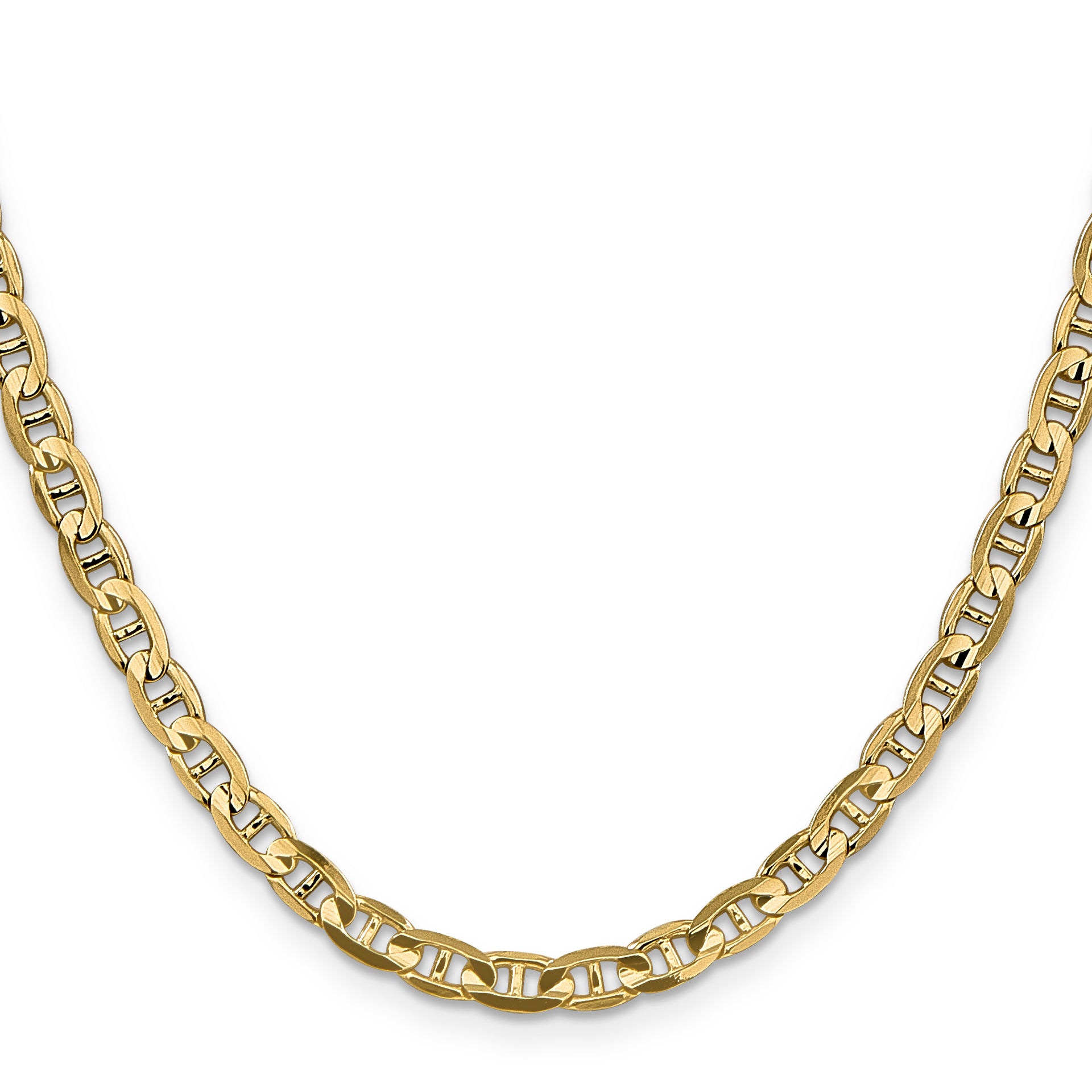 14k 4.5mm Concave Anchor Chain