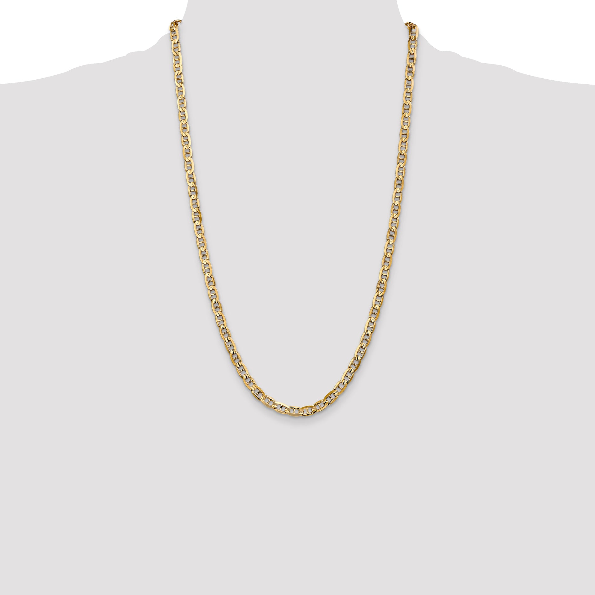 14k 5.25mm Concave Anchor Chain