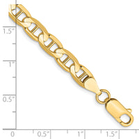 14k 6.25mm Concave Anchor Chain