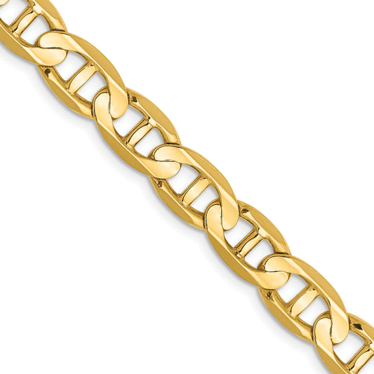 14k 7mm Concave Anchor Chain