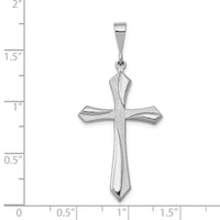 14k White Gold Passion Cross Pendant