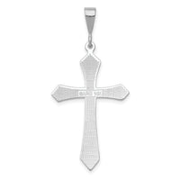 14k White Gold Passion Cross Pendant