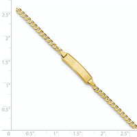 14k Curb Link ID Bracelet