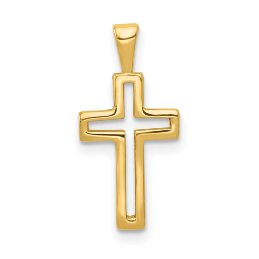 14k Cross Charm