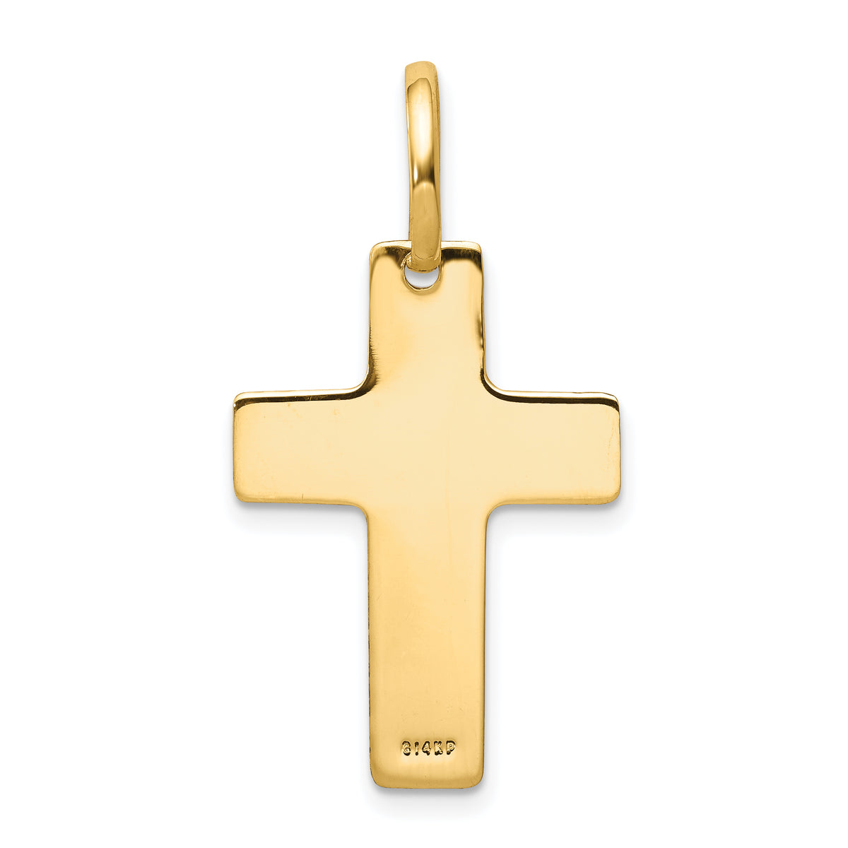 14k Polished Cross Charm
