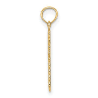 14k Budded Cross Charm