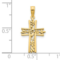 14ky Fancy Cross Pendant