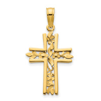 14ky Fancy Cross Pendant