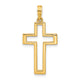 14k Polished Cross Pendant