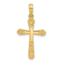 14k Fancy Cross Charm