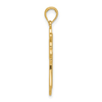 14k Fancy Cross Charm