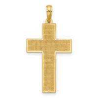 14K Polished Cross Pendant