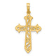 14K Polished Cross Pendant