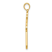 14K Polished Cross Pendant