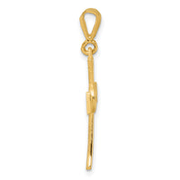 14K Polished Cross Pendant