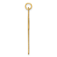 14k Polished Cross Charm