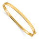 14k 4mm Hinged Bangle