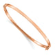 14k Rose Gold Polished Hinged Bangle Bracelet