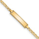 14k Childrens Anchor Link ID Bracelet