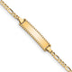 14k Childrens Figaro Link ID Bracelet