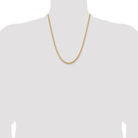 14k 3.5mm Solid Miami Cuban Chain