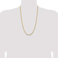14k 3.5mm Solid Miami Cuban Chain
