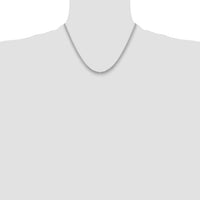 14k White Gold 3.5mm Solid Miami Cuban Chain