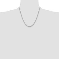 14k White Gold 3.5mm Solid Miami Cuban Chain