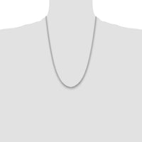 14k White Gold 3.5mm Solid Miami Cuban Chain