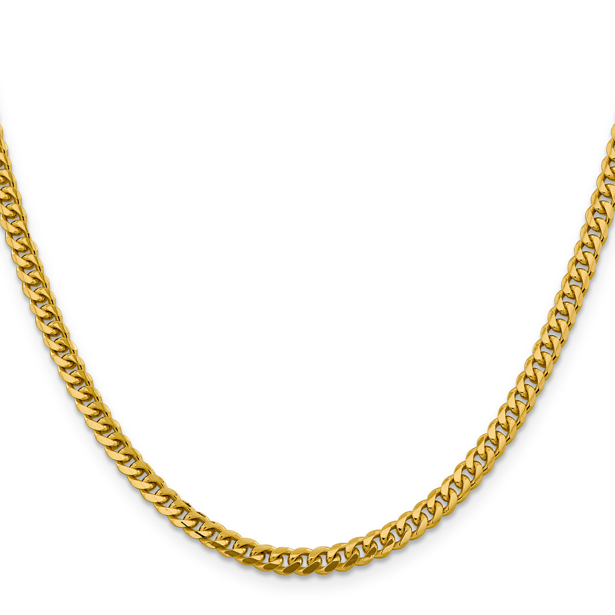 14k 4.25mm Solid Miami Cuban Chain