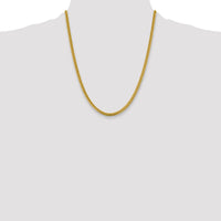 14k 4.25mm Solid Miami Cuban Chain