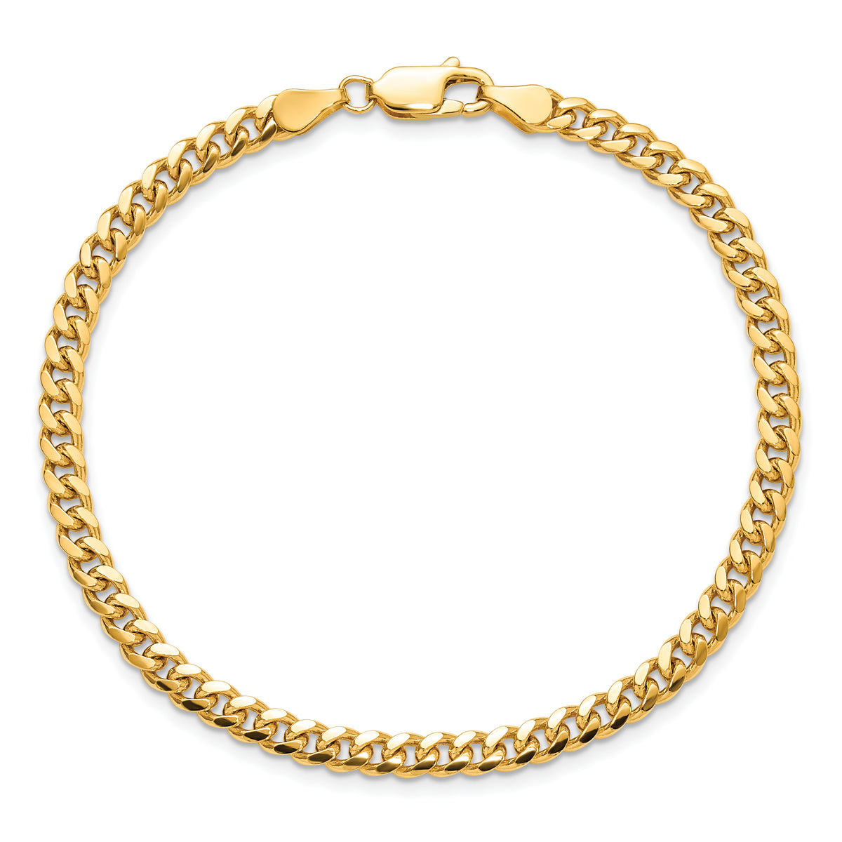 14k 4.25mm Solid Miami Cuban Chain